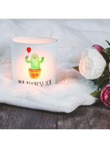 Mr. & Mrs. Panda Teelichthalter Kaktus Luftballon mit Spruch in Transparent