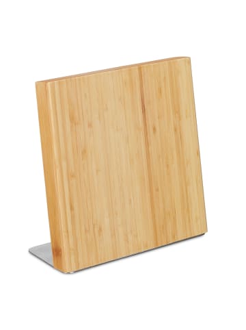 relaxdays Messerblock in Natur - (B)28x (H)27,5 x (T)12 cm