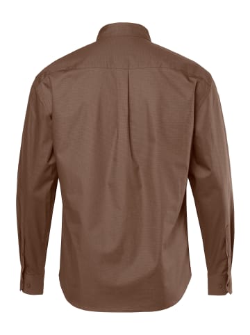 JP1880 Hemd in kaffeebraun