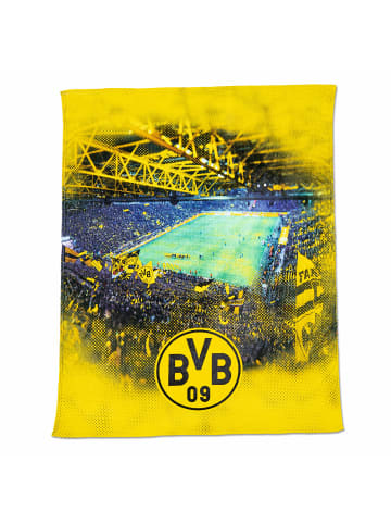 BVB BVB-Fleecedecke mit Stadionprint (150x200cm) in gelb