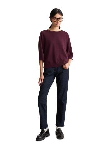 Marc O'Polo DENIM Strickpullover oversize in Dark Red Melange