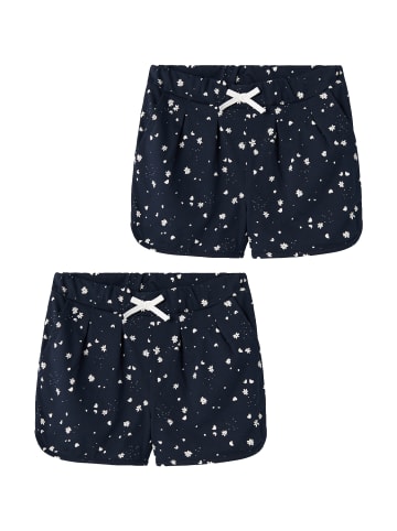 name it Shorts 2er-Set Plissierte Baumwolle Kinder Pants in Dunkelblau-2