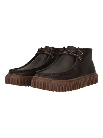 Clarks Schnürschuhe Torhill High in 5228 Dark Brown Lea