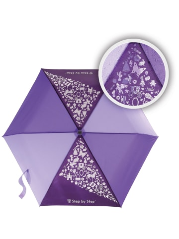 Step by Step Magic Rain Effect Kinder Taschenschirm 22,5 cm in purple