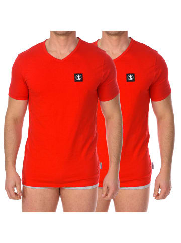 Bikkembergs 2er-Set: Unterhemd in Red