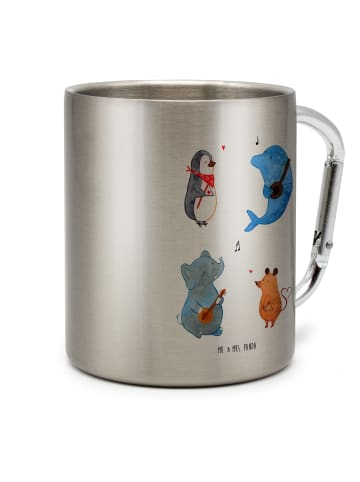 Mr. & Mrs. Panda Kaffeetasse Big Einheit ohne Spruch in Silber