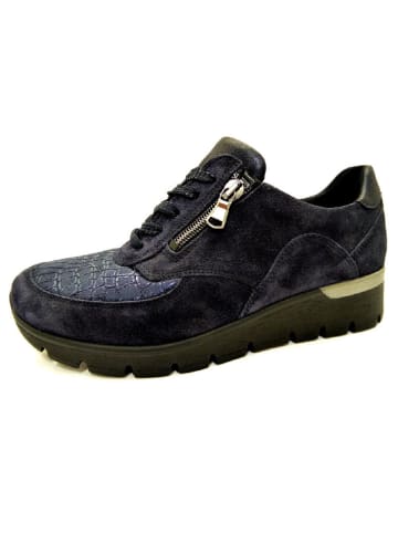 WALDLÄUFER Komfort Schnürschuh in blau