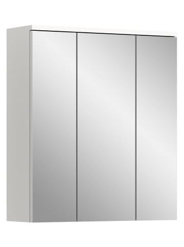 xonox.home Spiegelschrank in weiß/weiß hochglanz - (B) 63 x (H) 73 x (T) 21