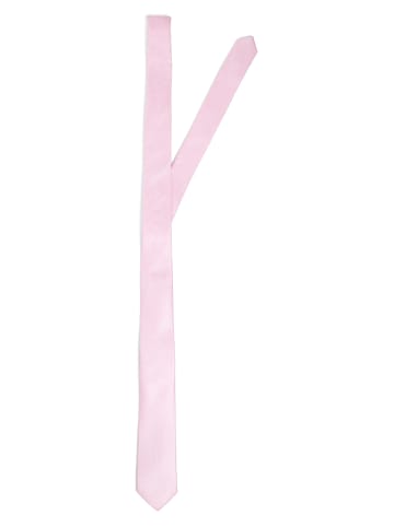 Finshley & Harding London Krawatte und Einstecktuch in rosa - 0001