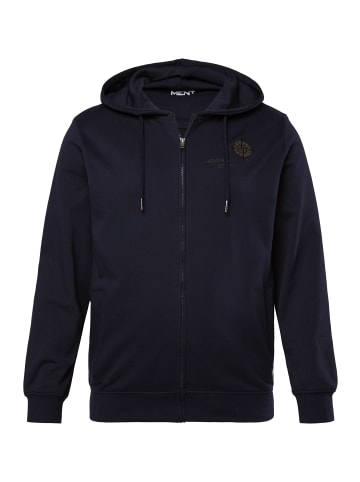 Men Plus Sweatjacke in navy blau
