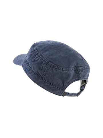 Camel Active Military Cap aus reiner Baumwolle in Dunkelblau