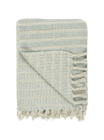 IB Laursen Plaid Hellblau Creme Streifen Muster 130x160