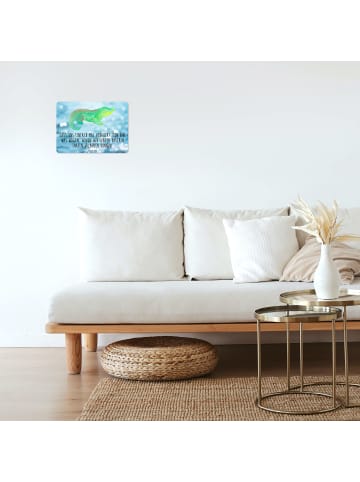 Mr. & Mrs. Panda Wandbild Krokodil mit Spruch in OZeichenanblue