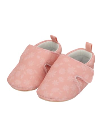 Sterntaler Babykrabbelschuh Blumen in rosa