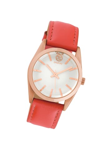Oozoo Analog-Armbanduhr Oozoo Timepieces rot mittel (ca. 33mm)