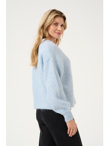 Kaffe Strickpullover KAtrina Loose fit in Celestial Blue Melange