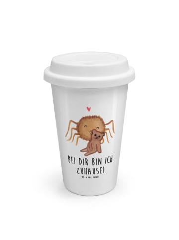 Mr. & Mrs. Panda Thermobecher Spinne Agathe Teddy mit Spruch in Weiß