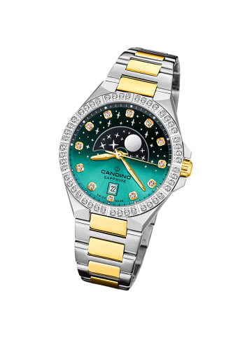 Candino Analog-Armbanduhr Candino Elegance silber, gold mittel (ca. 34mm)