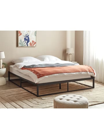 Beliani 3-tlg Doppelbett VIRY in Schwarz