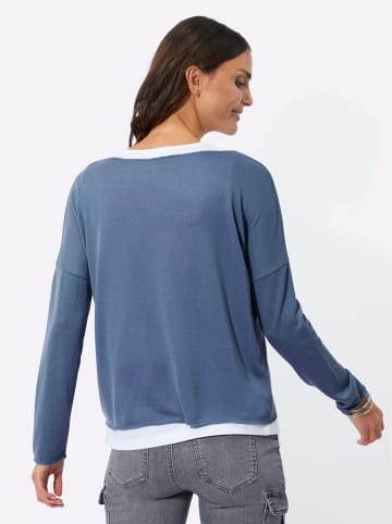 WITT WEIDEN Shirt + Top in jeansblau-weiß