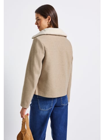 Street One 'Jacke mit abnehmbarem Kragen' Beige