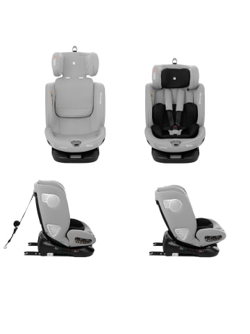 Kikkaboo i-Moove Isofix (40-150 cm) in grau