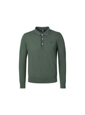 La Martina Langarm-Poloshirt MCS006 XT in dunkelgruen