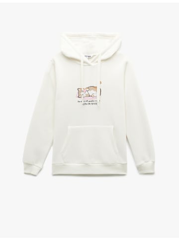 KOTON SWEATSHIRTS in Ekru