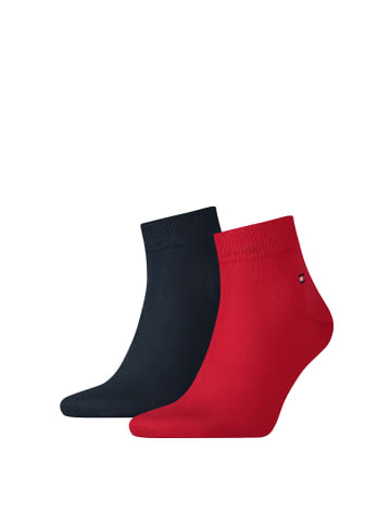 Tommy Hilfiger Socken 2er Pack in Dunkelblau/Rot