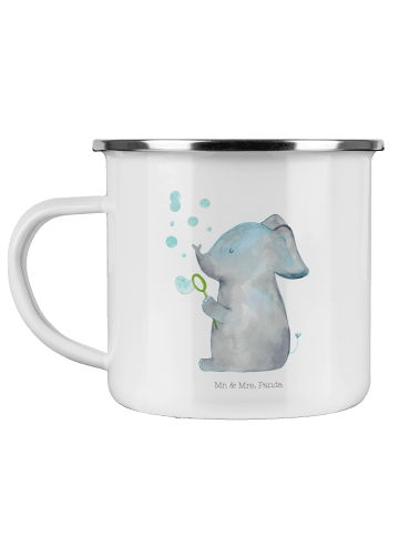 Mr. & Mrs. Panda Kaffeetasse Elefant Seifenblasen ohne Spruch in Weiß