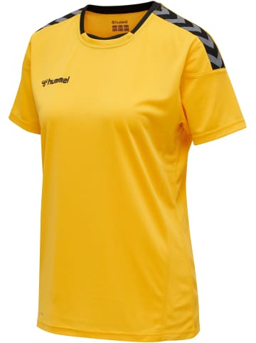 Hummel Hummel T-Shirt Hmlauthentic Multisport Damen Atmungsaktiv Schnelltrocknend in SPORTS YELLOW/BLACK