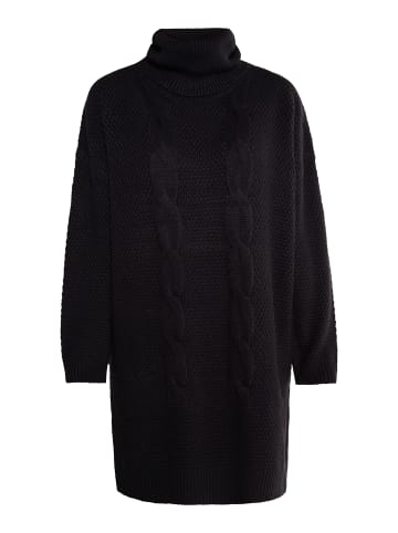 myMo Damen Strickkleid in Schwarz