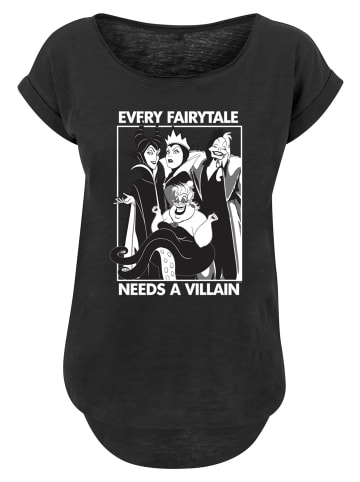 F4NT4STIC Long Cut T-Shirt Jedes Märchen braucht einen Bösewicht in schwarz