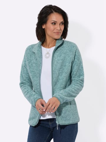 WITT WEIDEN Fleecejacke in mint-jade-bedruckt
