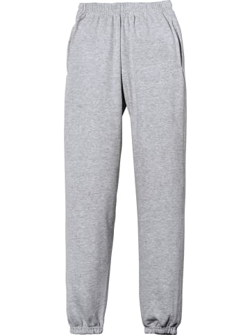 Fruit of the Loom Sweat Unisex-Freizeithose, lang mit Bündchen in grau