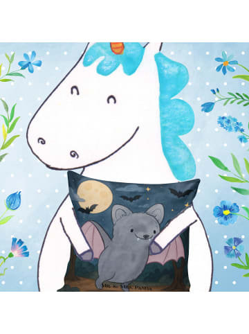 Mr. & Mrs. Panda Kissen 40x40 Fledermaus Erschrecken Design ohne... in Weiß