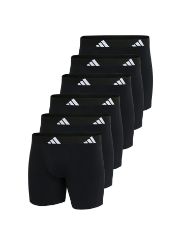 adidas Boxershort 6er Pack in Schwarz