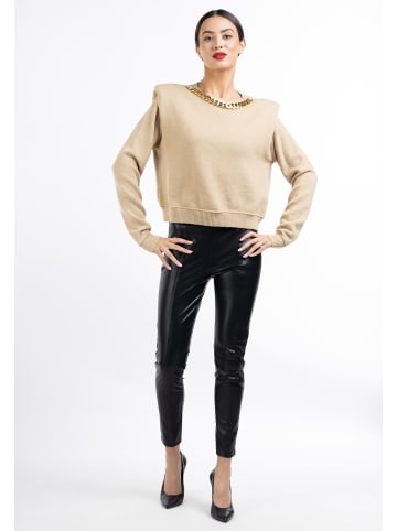 faina Damen Strickpullover in Beige