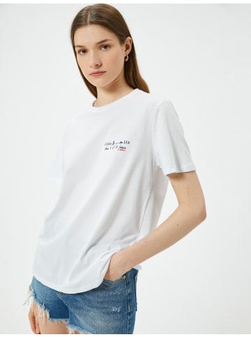 KOTON T-shirt in Weiß