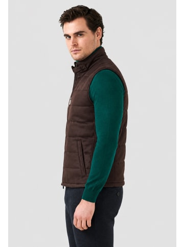 Pierre Cardin Steppweste in dunkelbraun