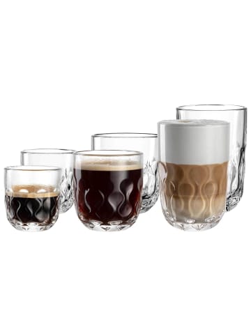 LEONARDO 6er Set Barista-Set (2) Gocce transparent in transparent