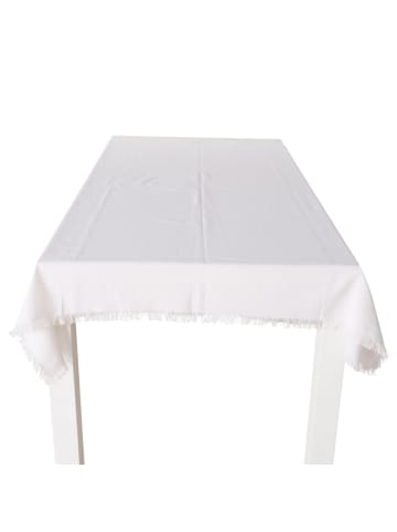 Boltze Tischdecke aus Baumwolle LENEA in Weiß, (B) 145 x (H) 0,6 x (L) 185 cm