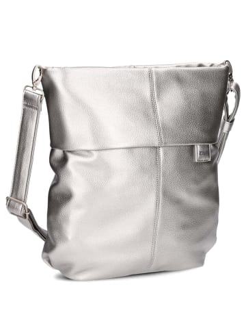 Zwei Mademoiselle M12 - Schultertasche 32 cm (cord-mocca) in silver