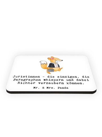 Mr. & Mrs. Panda Magnet Juristin Zauber mit Spruch in Weiß