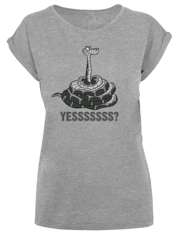 F4NT4STIC T-Shirt Disney The Jungle Book Kaa Yesssss in grau meliert