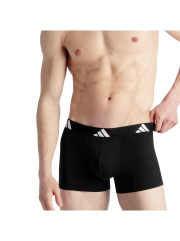 adidas 5er Pack Trunk Active Flex Cotton in Schwarz