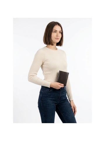 oxmox Leather Geldbörse RFID Schutz Leder 13 cm in braun-jumping jack 2.0
