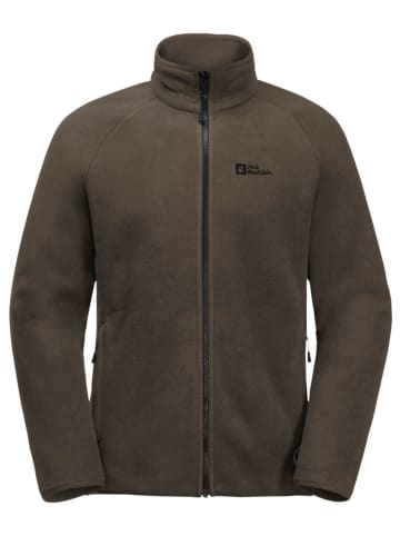 Jack Wolfskin Fleece-Unterjacke/Midlayer WALDSTEIG FZ M in Braun