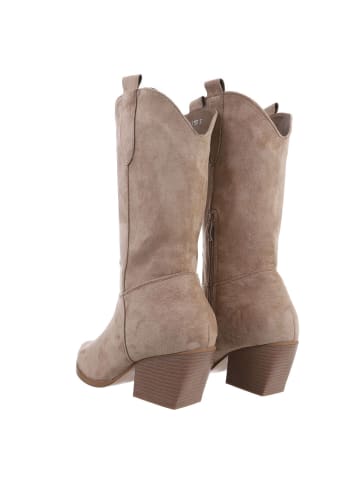 Ital-Design Stiefel in Beige und Braun