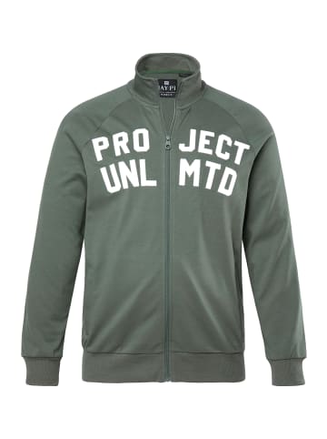 JP1880 Sweatjacke in trübes grün